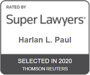 Rated By Super Lawyers | Harlan L. Paul | Selected In 2020 Thomson Reuters